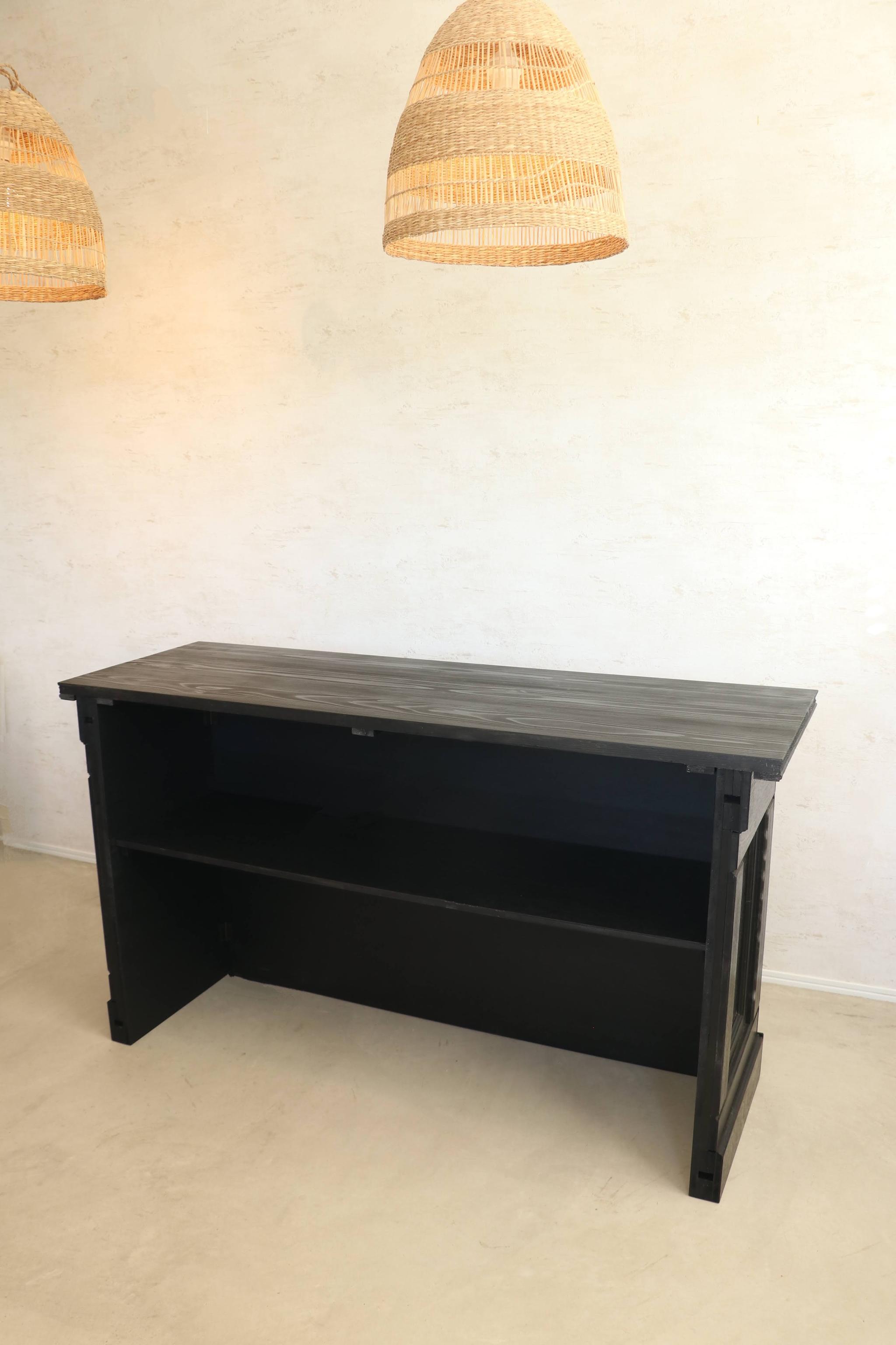 折畳みアンティークカウンター 折たたみテーブル レジ台 キャッシャー バーカウンター ディスプレイ 店舗什器 マルシェ | 9枚目